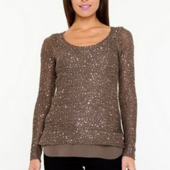 Le Chateau Sparkle Sweater - Picture 1 of 7